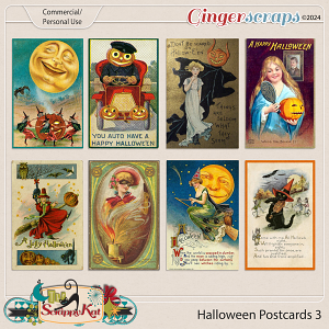 CU/PU Halloween Postcards 3 by The Scrappy Kat