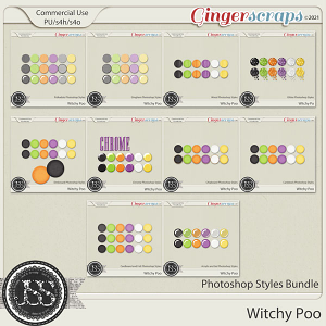 Witchy Poo CU Photoshop Styles Bundle