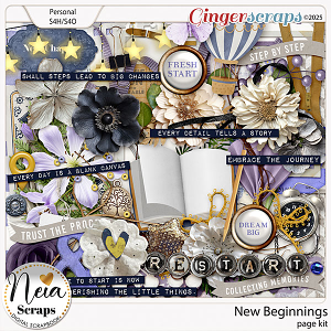 New Beginnings - Page Kit - by Neia Scraps