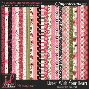 Listen With Your Heart {Patterned Papers} LIMITED EDITION