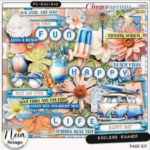 Endless Summer - Page Kit - by Neia Scraps