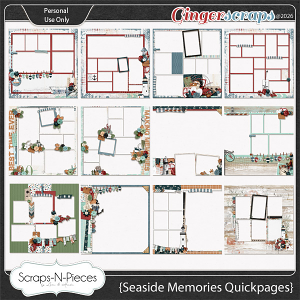 Seaside Memories Quickpages by Scraps N Pieces