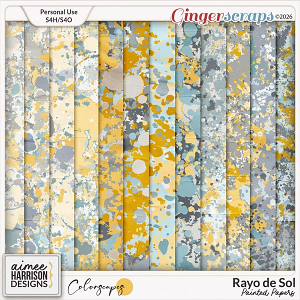 Rayo de Sol Painted Papers by Aimee Harrison