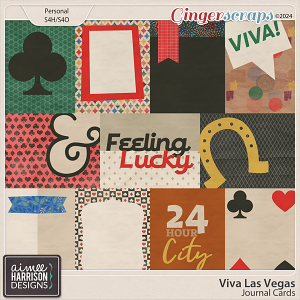 Viva Las Vegas Journal Cards by Aimee Harrison