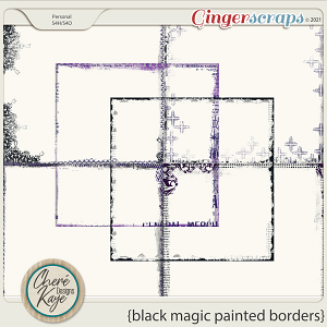 Black Magic Painted Borders by Chere Kaye Designs