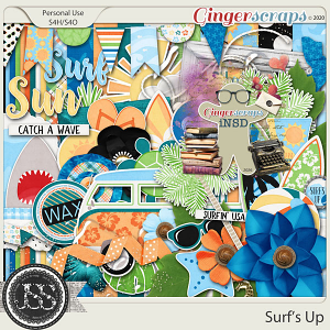 Surf's Up Digital Scrapbook Kit
