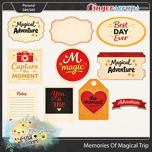 Memories Of Magical Trip Tags