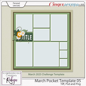 March Pocket Template 05 by Scrapbookcrazy Creations