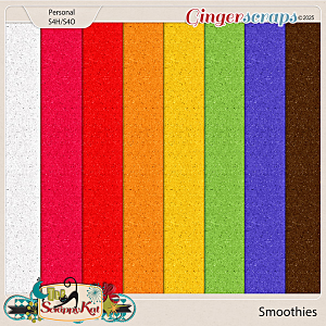 Smoothies Glittery Felt Paper by The Scrappy Kat