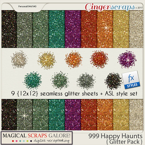 999 Happy Haunts (glitter pack)