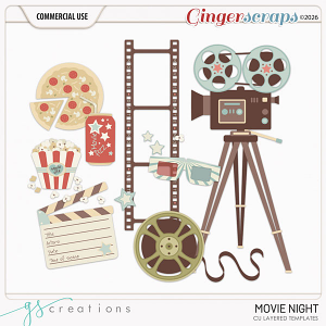 MovieNite Layered Templates (CU) by GS Creations