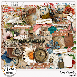 Away We Go - Page Kit - by Neia Scraps