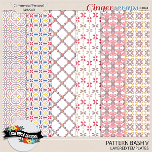 Pattern Bash IV - Layered Pattern Templates by Lisa Rosa Designs