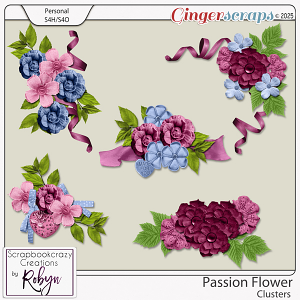 Passion Flower Clusters by Scrapbookcrazy Creations