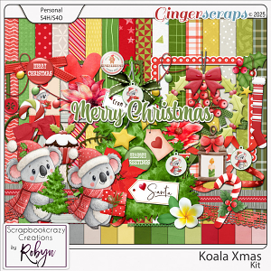 Koala Xmas Kit by Scrapbookcrazy Creations