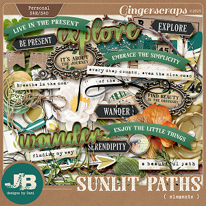 Sunlit Paths Elements by JB Studio