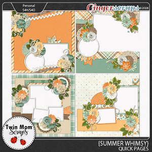 Summer Whimsy - QUICK PAGES by Twin Mom Scraps