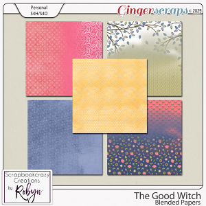 The Good Witch Blended Papers by Scrapbookcrazy Creations