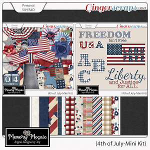 4th of July Mini Kit by Memory Mosaic
