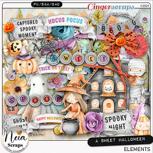 A Sweet Halloween - Elements - by Neia Scraps 