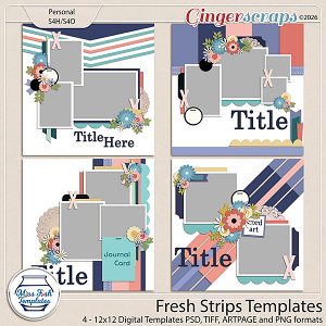 Fresh Strips Templates by Miss Fish 