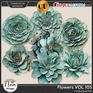 Flowers - VOL105 {CU} - by Neia Scraps Flowers - VOL105 {CU} - by Neia Scraps
