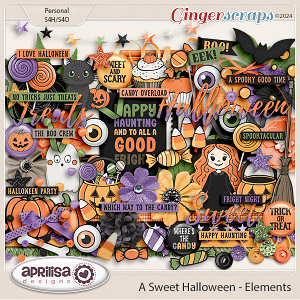 A Sweet Halloween - Elements by Aprilisa Designs