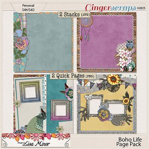Boho Life Page Pack from Designs by Lisa Minor