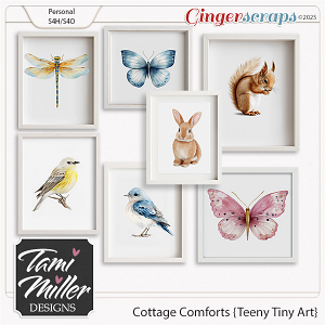 Cottage Comforts Teeny Tiny Art by Tami Miller Designs