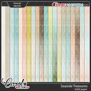 Seaside Treasures-Solid papers
