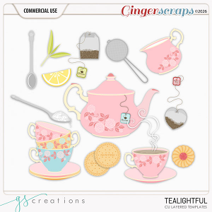 Tealightful Layered Templates (CU) by GS Creations