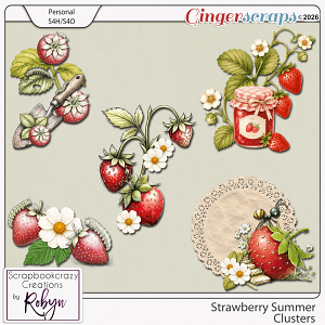 Strawberry Summer Clusters by Scrapbookcrazy Creations Strawberry Summer Clusters by Scrapbookcrazy Creations