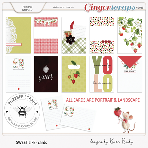Buzzbee Scraps: Sweet Life Cards