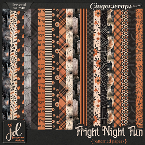 Fright Night Fun {Patterned Papers}