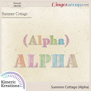 Summer Cottage Alpha Pack by Kimeric Kreations