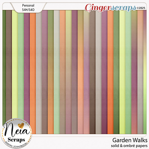 Garden Walks - Solid & Ombré Papers - by Neia Scraps