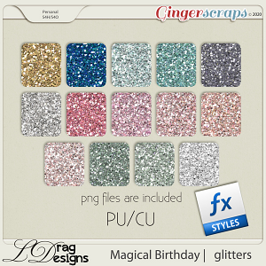 Magical Birthday: Glittersyles by LDragDesigns