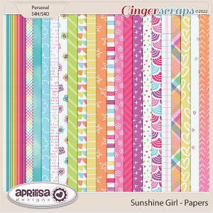 Sunshine Girl - Papers by Aprilisa Designs