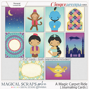 A Magic Carpet Ride (journaling cards)