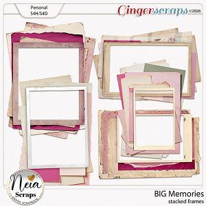 BIG Memories - Stacked Frames - by Neia Scraps