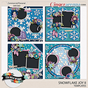 Snowflake Joy II - Templates by Lisa Rosa Designs
