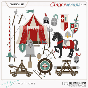 Let's Be Knights1 Layered Templates (CU) by GS Creations