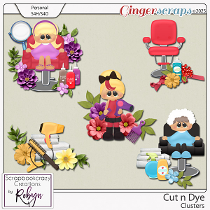 Cut n Dye Clusters by Scrapbookcrazy Creations