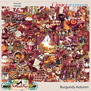 Burgundy Autumn Kit by The Scrappy Kat