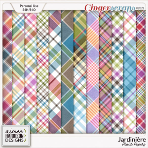 Jardinière Plaid Papers by Aimee Harrison