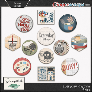 Everyday Rhythms  Flairs by ScrapChat Designs