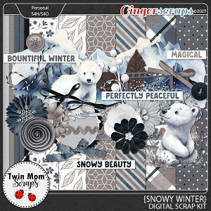 Snowy Winter - KIT by Twin Mom Scraps