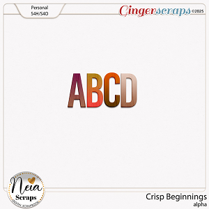 Crisp Beginnings - Alpha - by Neia Scraps