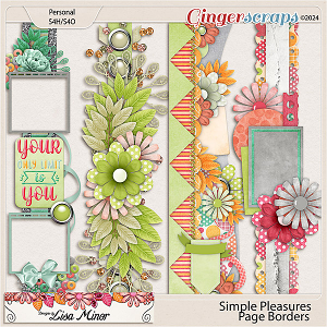 Simple Pleasures Page Borders from Designs by Lisa Minor