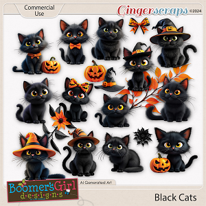 Black Cats by BoomersGirl Designs